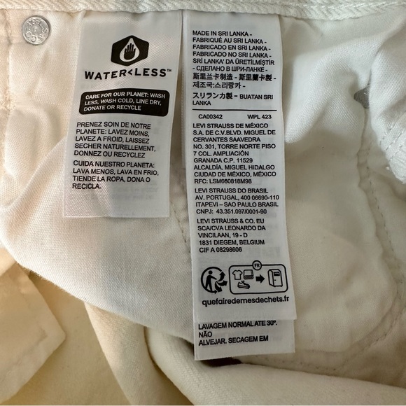 Levi’s 501 Original High Rise Straight Leg Jeans in Yacht Time Size 32 - Picture 10 of 11